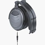 CCS55231 Headphones,Foldable,Noise Canceling,5 Cord,3.5,mm Plug,BK