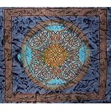 Celtic Circle Tie Dye Tapestry-Many Home Decor Uses by Full Moon Loom