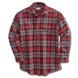 Carhartt Men Heavyweight Flannel Plaid Long Sleeve Shirt - Tall Sizes