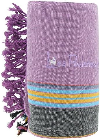 Kikoy Beach Towel Cotton Color Light Lilac