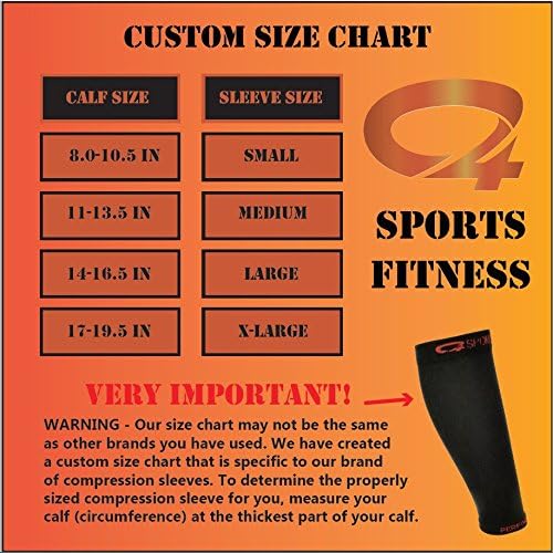 Copper Calf Compression Sleeve-1 PAIR of SMALL Infused Sleeves for Enhanced Circulation &amp; Shin Splint Pain Relief - Increased Performance &amp; Accelerated Recovery When Running Marathons, Reduce Swelling