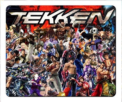12x10x0.12 Inches Mouse Pad Adult Hot Video game mortal combat Animation Image Christmas Gift Non-slip Black Rubber Backing Soft Thin Top Fabric-Tekken 6 Characters