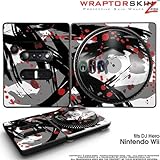 DJ Hero Skin Abstract 02 Red fits Nintendo Wii DJ Heros (DJ HERO NOT INCLUD ....