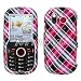 Snap On Protector Case Phone Cover for Samsung Intensity U450 / DoubleTake - Pink Check