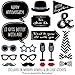 Big Dot of Happiness Wedding Anniversary - Photo Booth Props Kit 20 Count