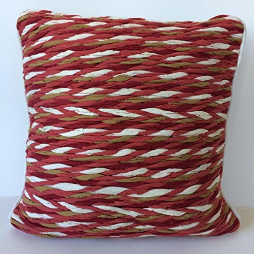 Textured Design - 2 Piece Set - 100% Cotton - 15" X 15" - Throw Pillow Cover Cusion Case (Insert Not Included)