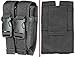 Ultimate Arms Gear Tactical Stealth Black Hi Point Hi-Point Double Dual 9mm .40 S&W .45 ACP Hi-Cap Pistol Handgun Caliber Magazine Mag Nylon Cell Carrier Pouch with Secure Buckle Adjustable Velcro Straps