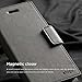 elago® [Leather Wallet] - [3 Card Slots][Cash Pocket][Magnetic Latch] – for iPhone 6/6S Plus (Dark Grey)