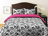 Perry Ellis, Romance Floral Collection Duvet Set, Twin