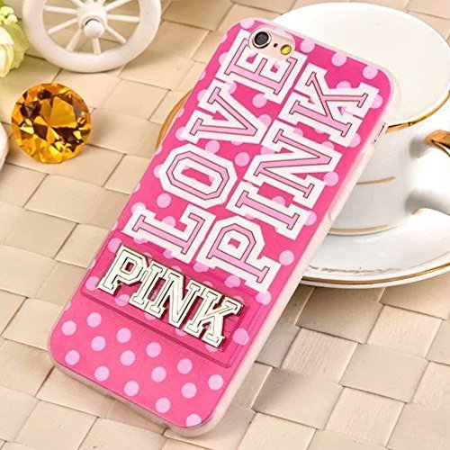 SuperBZ Apple iPhone 6S/6 Case,Replacement Victoria Secret LOVE PINK with Dog Pattern with Stand Snap On TPU Case Cover for Apple iPhone 6S/6 4.7 