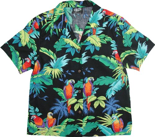 RJC Womens XS to Plus 3X Jungle Parrot Camp Shirt