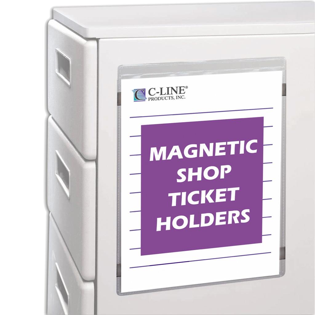 CLine Vinyl Shop Ticket Holders, Both Sides Clear, 9 x 12