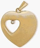 Ladies 10 Karat Yellow Gold Heart Pendant with Accent Stone 61tdbACVzEL. SL160 Ladies 10 Karat Yellow Gold Heart Pendant with Accent Stone