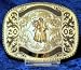 Bride and Groom Belt Buckle, 2011, with Blank Engraving Ribbon