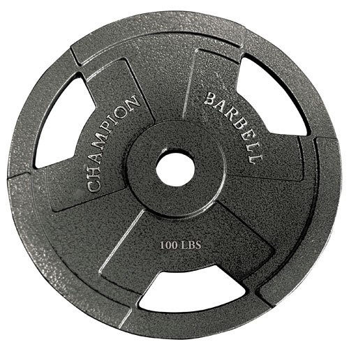 Champion Olympic Grip Plate (100-Pound)