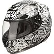 Fly Racing Paradigm Winners Circle Adult On-Road Racing Motorcycle Helmet - Black/White
