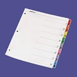 index dividers with table of contents page, punched, 31 tab (SPR21907) Category: Index Tabs and Dividers