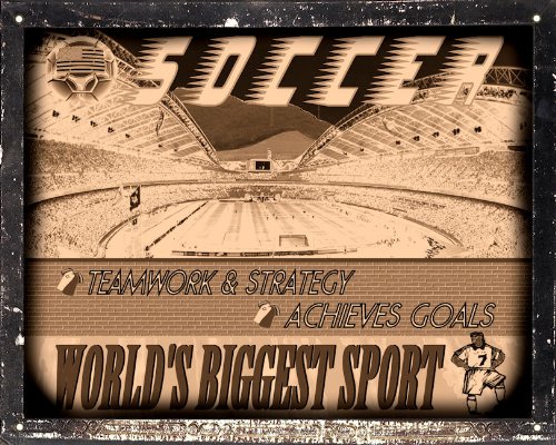 SOCCER vintage SIGN college