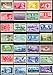 50 Different Mint Vintage Collectible 3 Cent U.S. Postage Stamps All Over 60 Years Old
