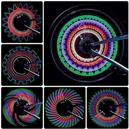 Zatous Bicycle Wheel Lights LED Flash Tyre Wheel Light For Car Bike Bicycle 32 Pattern A07pattern32