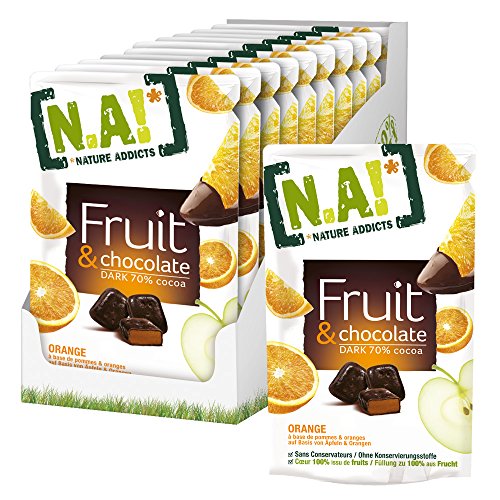 Nature Addicts Fruit und Chocolate Orange, 10er Pack (10 x 35 g)