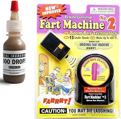 Prank Bundle #5. Remote Fart Machine and Doo Drops