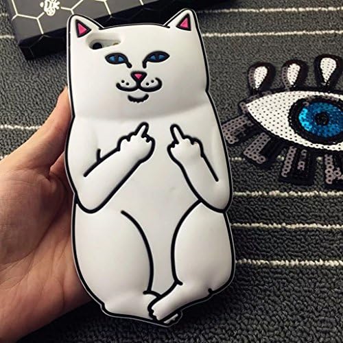 3D Cute Cartoon Middle Finger Pocket Cat Soft Rubber Silicone Gel Phone Case Cover For Samsung Galaxy Grand Prime G5308W G530H