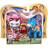 Disney Junior Sheriff Callie's Wild West, Sheriff Callie and Sparky Figure 2-Pack, 2.5 Inches