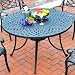 Crosley Furniture Sedona 48 Aluminum Dining Table in Charcoal Black