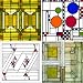 Frank Lloyd Wright Art Glass Designs Absorbent Coasters