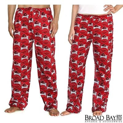 University of Arkansas Scrubs Pants DRAWSTRING BOTTOMS-Size SM- Arkansas Razorbacks 100% Natural Cotton - NOT a CHEAP BLEND - For HIM or HER- GIFT Ideas for Man Men Woman Women Ladies Nurses MOM Mother or DAD Father