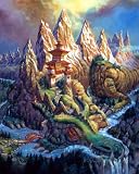 Barnard Dragon Mountain Wooden Jigsaw Puzzle