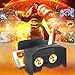 Bfun 3D Virtual Reality Google Cardboard 2.0V with Head Strap 3D Glasses DIY Kit Compatible with Android Apple Smartphone 3.5-6inch Black