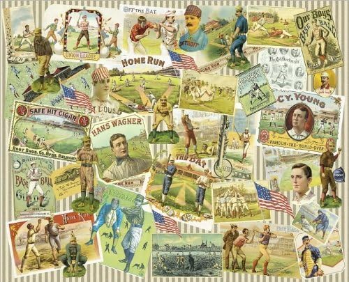 Vintage Baseball Jigsaw Puzzle 500 Piece Lenticular