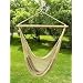 Deluxe Extra Large Tan Rope Hammock Swing Chair 100% Soft Cotton Rope