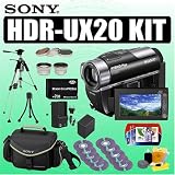 Sony HDR-UX20 4MP DVD Hybrid Plus High Definition Handycam Camcorder + Deluxe Accessory Kit