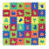 Puzzlematten - Motivset 36-teilig, ca. 0,77 m2, Bodenpuzzle, Spielteppich aus EVA Schaumstoffvon "flip*flop"
