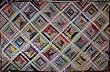 Scrappy Diamonds bed quilt