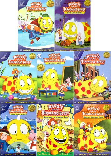 Maggie and the Ferocious Beast (8 Pack) - Pack 1 / in Nowhere Land /Maggie's Halloween Caper / Magic Snow Globe / Ride'em Cowboy / School Days / the Nowhere Land Parade / Three Little Ghosts / Winter Nowhereland