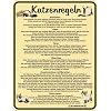 lustig bedruckte Blechschilder "Katzenregeln !!! " lustig bedruckte Blechschilder "Katzenregeln !!! "