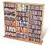 Prepac Maple Triple Width Wall Media (DVD,CD,Games) Storage Rack