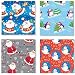 Christmas / Xmas Wrapping Paper Roll 10m X 69cm - Cute 4 PER PACK WITH 12 FOIL GIFT TAGS