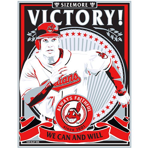 Cleveland Indians Grady Sizemore Limited Edition Screen-Print
