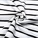 FUNOC® Women Summer Beach Dress Party Short Sleeve Stripe Blouse Mini Sundress, Small, BLK/WHT