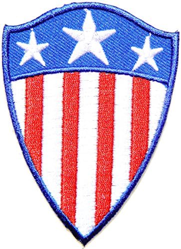 Captain America The First Avenger Shield Marvel Superhero Cartoon US USA Army Flag Logo Jacket T shirt Patch Iron on Embroidered Sign Gift Costume
