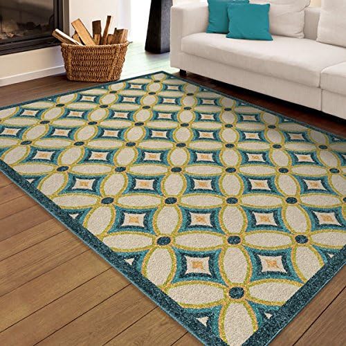 Carolina Weavers Indoor/Outdoor Geo Marzana Multi Area Rug (7'8" x 10'10")