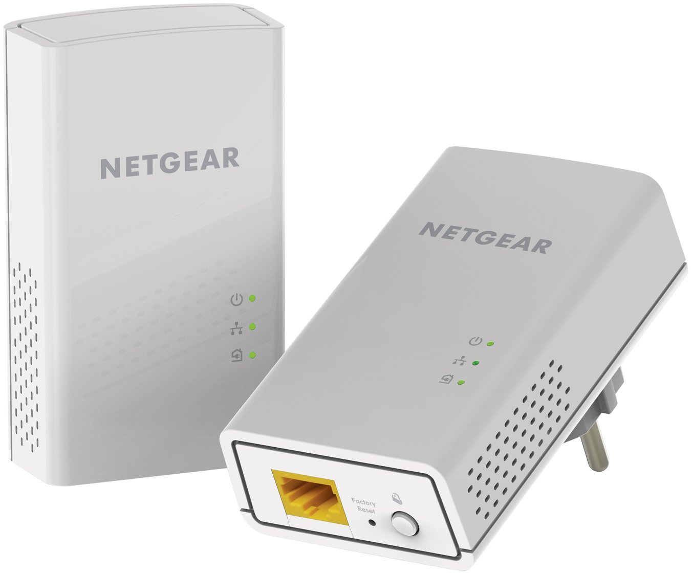 Netgear PL1200-100PES Kit 2 Powerline Bridge con 1 Porta Gigabit