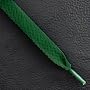 High Quality Shoelaces, Flat Shoelaces, Laces for Shoes (Green, One Pair)