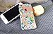iPhone 6/6S Case,Blingy's® High Quality Floral Pattern Transparent Clear Flexible Soft Slim Rubber TPU Case-Retail Packaging (Blue Petals)
