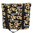 Georgia Tech Logo GA Tech Tote Bag Cotton with WATERPROOF LINING UNDERSIDE Travel, Baby, Diapers, Sports Gym or Beach Cute Best Unique GIFT IDEA for Him Her Man Men DAD MOM Mother Woman Women Ladies